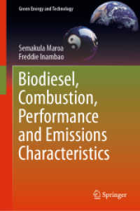 Biodiesel, Combustion, Performance and Emissions Characteristics (Green Energy and Technology)