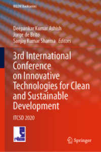 3rd International Conference on Innovative Technologies for Clean and Sustainable Development : ITCSD 2020 (Rilem Bookseries)