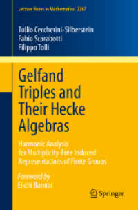 Gelfand Triples and Their Hecke Algebras : Harmonic Analysis for Multiplicity-Free Induced Representations of Finite Groups (Lecture Notes in Mathematics)