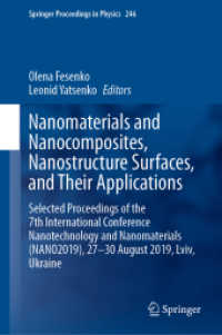 Nanomaterials and Nanocomposites, Nanostructure Surfaces, and Their Applications : Selected Proceedings of the 7th International Conference Nanotechnology and Nanomaterials (NANO2019), 27 - 30 August 2019, Lviv, Ukraine (Springer Proceedings in Physi