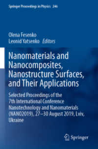 Nanomaterials and Nanocomposites, Nanostructure Surfaces, and Their Applications : Selected Proceedings of the 7th International Conference Nanotechnology and Nanomaterials (NANO2019), 27 - 30 August 2019, Lviv, Ukraine (Springer Proceedings in Physi