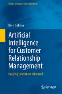 顧客関係管理のための人工知能<br>Artificial Intelligence for Customer Relationship Management : Keeping Customers Informed (Human-computer Interaction Series)