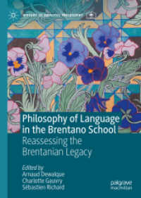Philosophy of Language in the Brentano School : Reassessing the Brentanian Legacy (History of Analytic Philosophy)