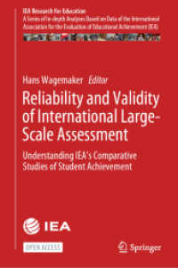 Reliability and Validity of International Large-Scale Assessment : Understanding IEA's Comparative Studies of Student Achievement (Iea Research for Education)