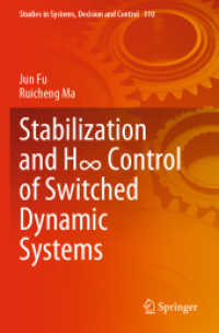 Stabilization and H∞ Control of Switched Dynamic Systems (Studies in Systems, Decision and Control)
