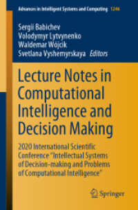 Lecture Notes in Computational Intelligence and Decision Making : 2020 International Scientific Conference 'Intellectual Systems of Decision-making and Problems of Computational Intelligence' (Advances in Intelligent Systems and Computing)
