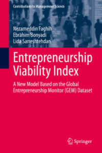 Entrepreneurship Viability Index : A New Model Based on the Global Entrepreneurship Monitor (GEM) Dataset (Contributions to Management Science)