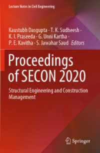Proceedings of SECON 2020 : Structural Engineering and Construction Management (Lecture Notes in Civil Engineering)
