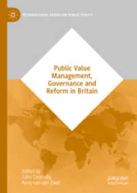 Public Value Management, Governance and Reform in Britain (International Series on Public Policy)