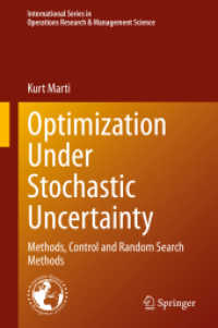 Optimization under Stochastic Uncertainty : Methods, Control and Random Search Methods (International Series in Operations Research & Management Science)