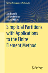 Simplicial Partitions with Applications to the Finite Element Method (Springer Monographs in Mathematics)