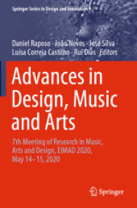 Advances in Design, Music and Arts : 7th Meeting of Research in Music, Arts and Design, EIMAD 2020, May 14-15, 2020 (Springer Series in Design and Innovation)