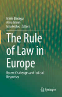 欧州における法の支配<br>The Rule of Law in Europe : Recent Challenges and Judicial Responses