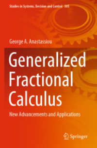 Generalized Fractional Calculus : New Advancements and Applications (Studies in Systems, Decision and Control) （2021）