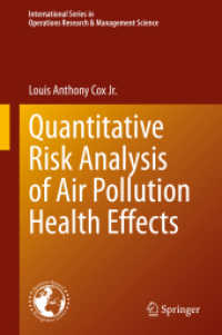 Quantitative Risk Analysis of Air Pollution Health Effects (International Series in Operations Research & Management Science)