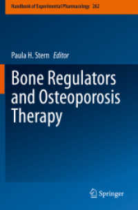 Bone Regulators and Osteoporosis Therapy (Handbook of Experimental Pharmacology)