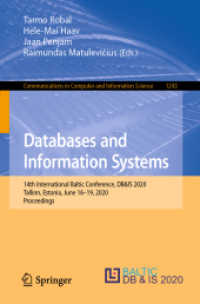 Databases and Information Systems : 14th International Baltic Conference, DB&IS 2020, Tallinn, Estonia, June 16-19, 2020, Proceedings (Communications in Computer and Information Science)