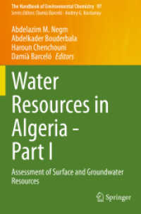 Water Resources in Algeria - Part I : Assessment of Surface and Groundwater Resources (The Handbook of Environmental Chemistry)