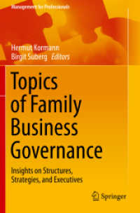 Topics of Family Business Governance : Insights on Structures, Strategies, and Executives (Management for Professionals)