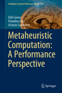 Metaheuristic Computation: a Performance Perspective (Intelligent Systems Reference Library)
