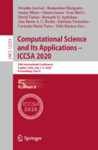 Computational Science and Its Applications – ICCSA 2020 : 20th International Conference, Cagliari, Italy, July 1–4, 2020, Proceedings, Part V (Theoretical Computer Science and General Issues)