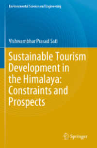 Sustainable Tourism Development in the Himalaya: Constraints and Prospects (Environmental Science and Engineering)