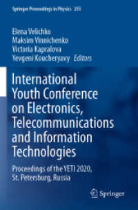 International Youth Conference on Electronics, Telecommunications and Information Technologies : Proceedings of the YETI 2020, St. Petersburg, Russia (Springer Proceedings in Physics)