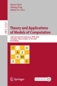 Theory and Applications of Models of Computation : 16th International Conference, TAMC 2020, Changsha, China, October 18-20, 2020, Proceedings (Theoretical Computer Science and General Issues)