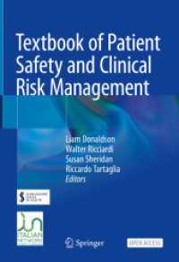 患者の安全と臨床リスク管理テキスト<br>Textbook of Patient Safety and Clinical Risk Management