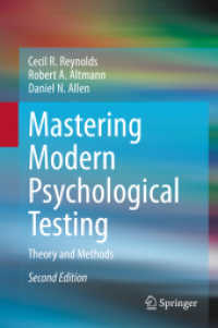 心理学テストの理論と方法（第２版）<br>Mastering Modern Psychological Testing : Theory and Methods （2ND）