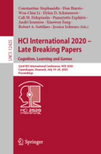 HCI International 2020 - Late Breaking Papers: Cognition, Learning and Games : 22nd HCI International Conference, HCII 2020, Copenhagen, Denmark, July 19-24, 2020, Proceedings (Lecture Notes in Computer Science)