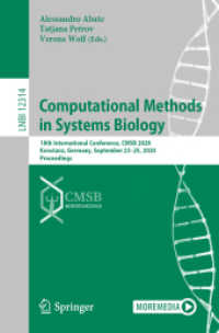 Computational Methods in Systems Biology : 18th International Conference, CMSB 2020, Konstanz, Germany, September 23-25, 2020, Proceedings (Lecture Notes in Computer Science)
