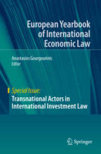 Transnational Actors in International Investment Law (Special Issue)