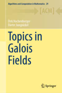 Topics in Galois Fields (Algorithms and Computation in Mathematics)