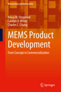 MEMS Product Development : From Concept to Commercialization (Microsystems and Nanosystems)