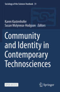 Community and Identity in Contemporary Technosciences (Sociology of the Sciences Yearbook)