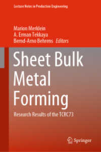 Sheet Bulk Metal Forming : Research Results of the TCRC73 (Lecture Notes in Production Engineering)