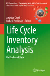 Life Cycle Inventory Analysis : Methods and Data (Lca Compendium - the Complete World of Life Cycle Assessment)