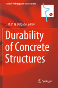 Durability of Concrete Structures (Building Pathology and Rehabilitation)