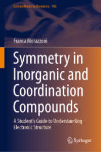 Symmetry in Inorganic and Coordination Compounds : A Student's Guide to Understanding Electronic Structure (Lecture Notes in Chemistry)