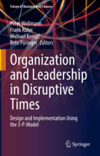 Organization and Leadership in Disruptive Times : Design and Implementation Using the 3-P-Model (Future of Business and Finance)