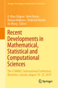 Recent Developments in Mathematical, Statistical and Computational Sciences : The V AMMCS International Conference, Waterloo, Canada, August 18-23, 2019 (Springer Proceedings in Mathematics & Statistics)