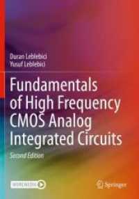 Fundamentals of High Frequency CMOS Analog Integrated Circuits （2ND）