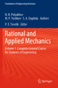 Rational and Applied Mechanics : Volume 1. Complete General Course for Students of Engineering (Foundations of Engineering Mechanics)