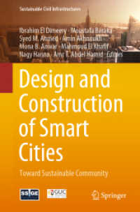 Design and Construction of Smart Cities : Toward Sustainable Community (Sustainable Civil Infrastructures)