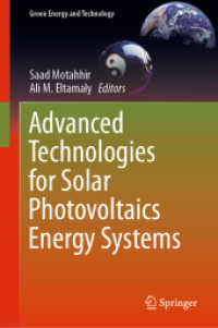 太陽光発電エネルギー・システムのための先端技術<br>Advanced Technologies for Solar Photovoltaics Energy Systems (Green Energy and Technology)