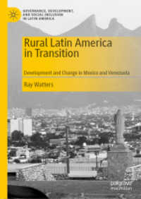 Rural Latin America in Transition : Development and Change in Mexico and Venezuela (Governance, Development, and Social Inclusion in Latin America)