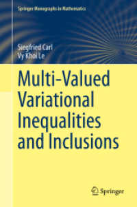 Multi-Valued Variational Inequalities and Inclusions (Springer Monographs in Mathematics)