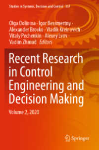 Recent Research in Control Engineering and Decision Making : Volume 2, 2020 (Studies in Systems, Decision and Control)