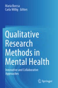 Qualitative Research Methods in Mental Health : Innovative and Collaborative Approaches